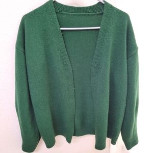 NWOT Green Cardigan S